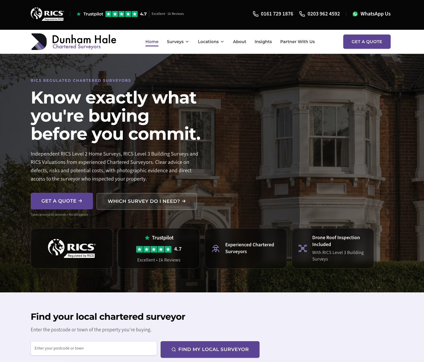 Professional Services website design by We Forge Growth